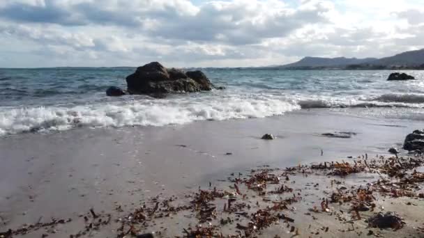 Praia Areia Paisagem Marinha Maiorca — Vídeo de Stock