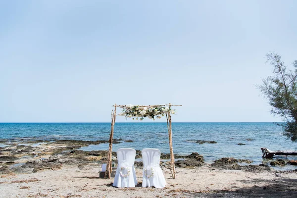 Decorazione Matrimonio Intimo Maiorca Sul Mar Mediterraneo — Foto Stock