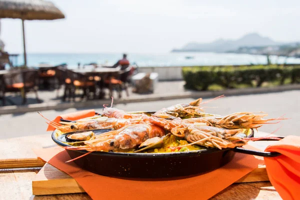 Paella Hidangan Khas Spanyol — Stok Foto