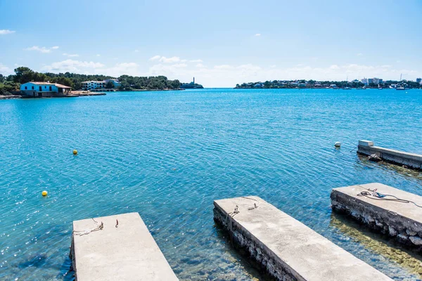 Vista Porto Farol Com Céu Azul — Fotografia de Stock