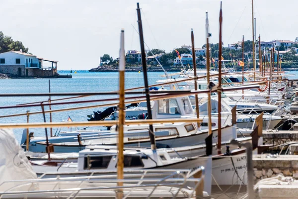 Vista Del Puerto Con Barcos Verano — Foto de Stock