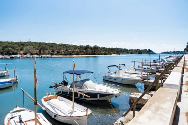 Vista Porto Com Barcos Verão — Fotografia de Stock