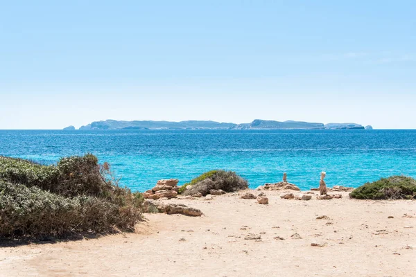 Paisaje Marino Con Vistas Isla Cabrera Mallorca —  Fotos de Stock