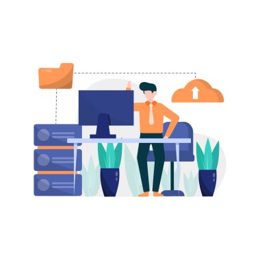 İnsanlar bulut depolama hizmetlerini seviyorlar çünkü hasarlı bir sabit disk vektör ilüstrasyonundan korkmuyorlar. İniş sayfası, evet, web sitesi, mobil uygulama, poster, el ilanı, makale için uygun.