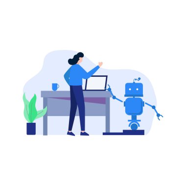 Geliştirici Android uygulamaları vektör illüstrasyonunu, iniş sayfası, ui, web sitesi, mobil uygulama, editör, poster, el ilanı, makale ve pankart için uygun olarak sıfırlar, tartışır ve yapar