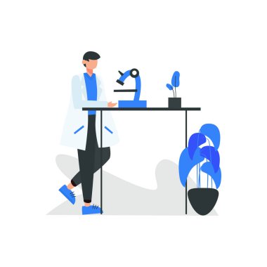 Diş hekimi hasta vektör illüstrasyonunun diş sağlığını tartışıyor ve kontrol ediyor; iniş sayfası için uygun; ui; web sitesi; mobil uygulama; editoryal; poster; broşür; makale; ve başlık
