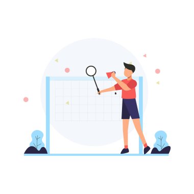 Sporcular, iniş sayfası, ui, web sitesi, mobil uygulama, editör, poster, makale ve afiş için uygun sağlıklı bir vücut vektör ilülasyonunu sürdürmek için her sabah egzersiz yaparlar.