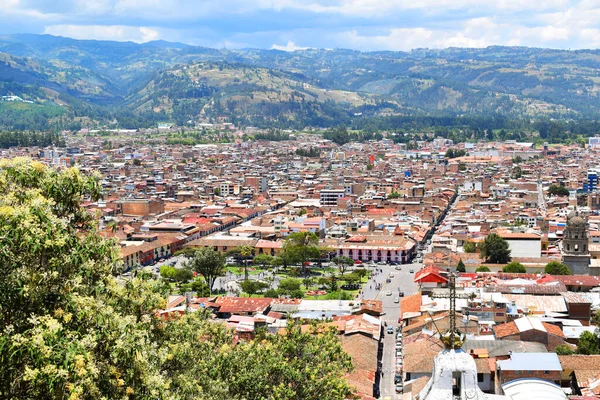 Vista Panoramica Ciudad Cajamarca Peru — Fotografia de Stock