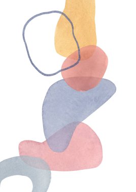 Suluboya Boho Posteri, Boho İç Sanat, Bohem Asgari Stili, Soyut Şekiller, BohoLiving Art Prints, Duvar Sanatı, Minimalizm, Modern Soyut Grafikler, Moda Sanatı