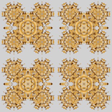 Tibet yogası için soyut sanat çiçekli desen. Bohem dekoratif unsur, Hint kına tasarımı, gri üzerine retro daire süsü. Mandala altını, kabile klasikleri ve madalyonu var..