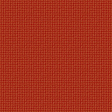 Kırmızı zemin üzerinde stilize dalgalar olan altın süslemenin lüks, pürüzsüz deseni. Vektör illüstrasyonu.