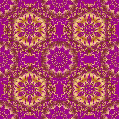 Pembe soyut süs deseni