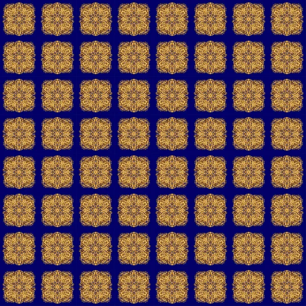青い幾何学的ベクトルのシームレスなパターン抽象的な背景 — ストックベクタ