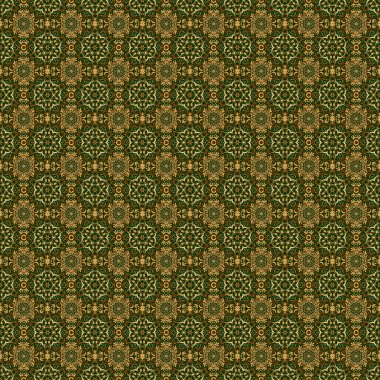 Yeşil ve altın geometrik vektör pürüzsüz desen, soyut arkaplan.