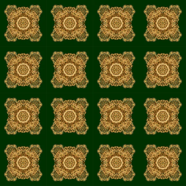 Vecteur Géométrique Vert Motif Sans Couture Fond Abstrait — Image vectorielle