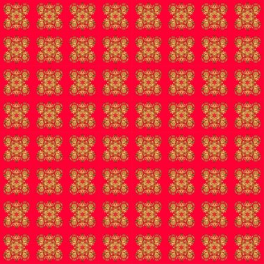 Kırmızı geometrik vektör pürüzsüz desen, soyut arkaplan.