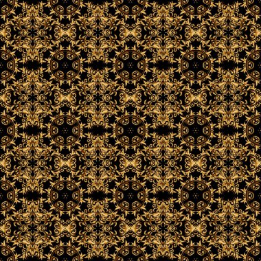 Altın antika süs. Tekstil ya da kağıda yazdırmak için kusursuz desen.