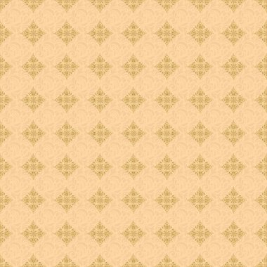 Bej arka planda soyut altın halka süsü. Duvar kağıdı, pankart, ambalaj, düğün kartı olarak kullanılabilir. Müslüman, Doğu süsü, Hint süsü, İran motifi. İslami doğuya özgü pürüzsüz desen