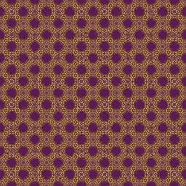 Tebrik ya da iş kartları, davetiyeler ve Mor Arkaplan Çerçeveleri için Altın Elementlere sahip Raster Tasarımı. Retro Altın Kusursuz Desen. Viktorya Stili Süsleme İçin Klasik Altın Parşömenler.