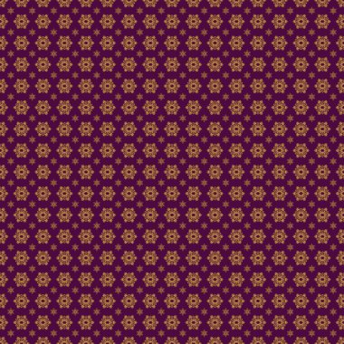 Altın mehndi sanatı. Mor bir arka planda kusursuz desen. Geleneksel Hint tarzı, kına dövmesi, baskı, altın çıkartmalar, mehndi, yoga tasarımı için süslemeli çiçek unsurları..