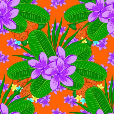 Renksiz çiçek vektör deseni 