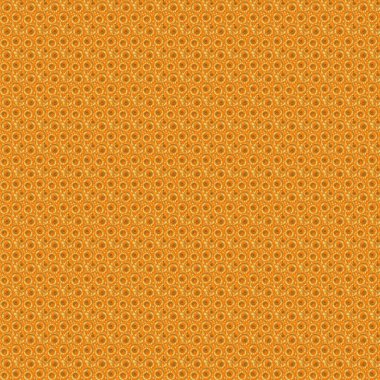 Vektör doğu tarzı arabesk. Turuncu zemin üzerinde altın elementler, bukleler ve süsler olan kusursuz bir desen..