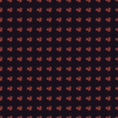 Moda baskıları için zarif bir şablon. Küçük vektör çiçekler. Kahverengi, siyah ve kırmızı renkte küçük bir çiçek. Küçük çiçekte şirin, pürüzsüz desen.