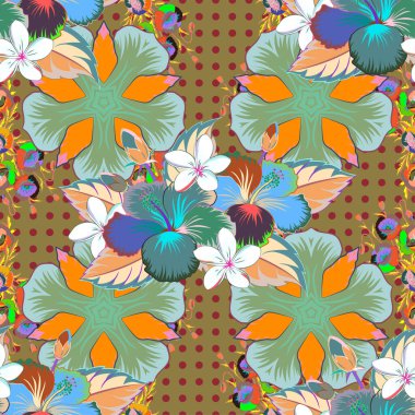 Renksiz çiçek vektör deseni 