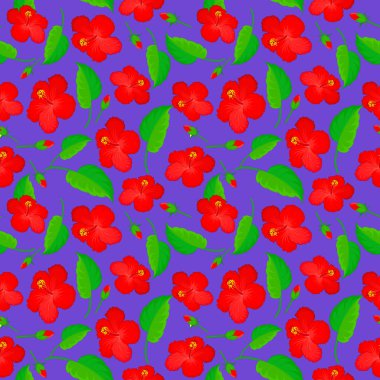 Amfibik çiçekli şık duvar kağıtları. Soyut vektör arkaplanı. Çiçeksiz desenli, çiçekli ve menekşe arkaplanda yapraklı..