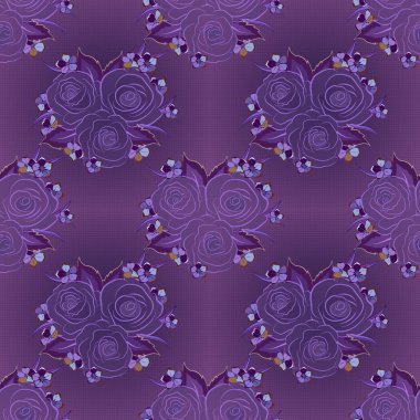 Renksiz çiçek vektör deseni 