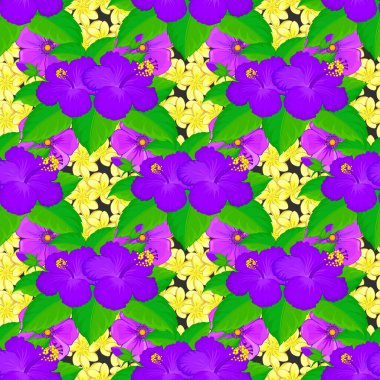 Renksiz çiçek vektör deseni çizimi