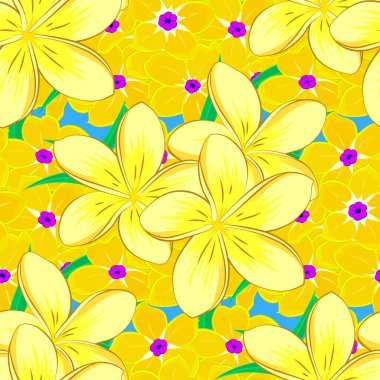 Renksiz çiçek vektör deseni 