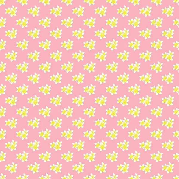 Vektorillustration Ethnische Florale Nahtlose Muster Weißen Rosa Und Gelben Farben — Stockvektor