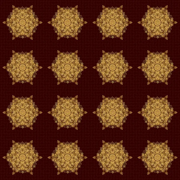 Дизайн Логотипа Игры Обложки Карты Векторная Сакральная Геометрия Круглого Золотого — стоковый вектор