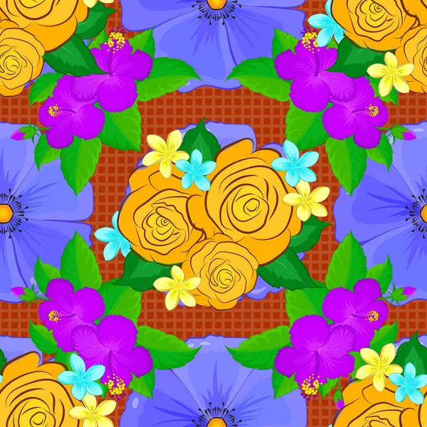 Vektor Romantischer Hintergrund Für Webseiten Hochzeitseinladungen Textilien Tapeten Aquarell Rosenblüten — Stockvektor