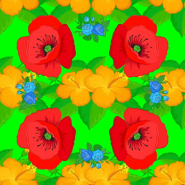 Nahtlose Muster Florale Vektor Illustration — Stockvektor