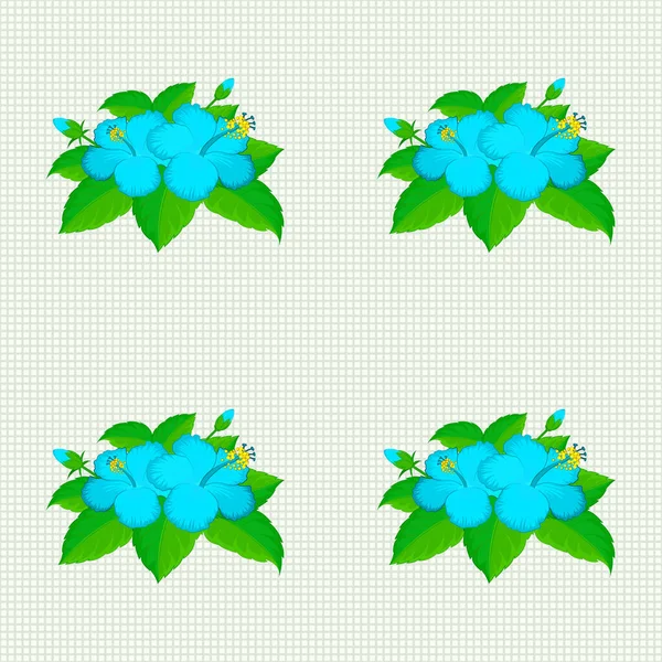 Illustration Vectorielle Vector Hawaiian Aloha Chemise Aux Couleurs Verte Bleue — Image vectorielle