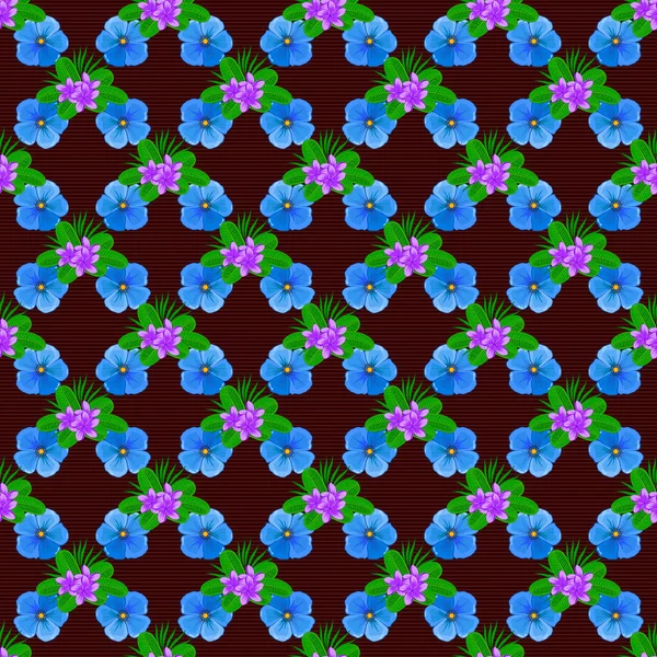 Mooie Aquarel Kosmos Bloemen Helder Schilderij Geïnspireerd Bloemenprint Vector Naadloos — Stockvector