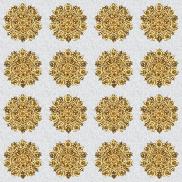 Símbolo Espiritual Ritual Del Islam Las Religiones Árabe India Mandala — Vector de stock