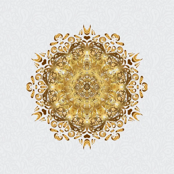 Tailles Ethniques Motif Mandala Origine Arabe Vector Est Islam Indien — Image vectorielle