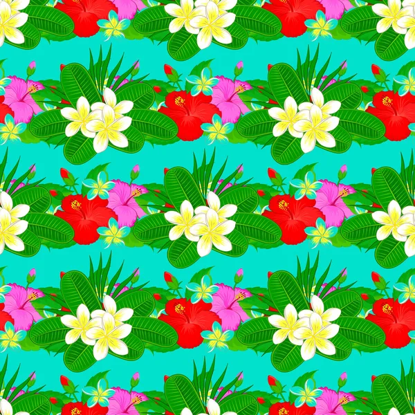 Modelo Moderno Sin Costuras Polilla Sobre Fondo Azul Impresión Floral — Vector de stock