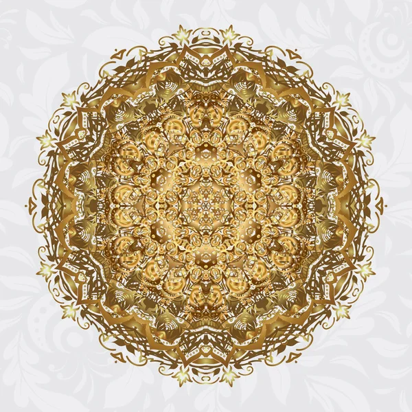 Pattern Avec Art Abstrait Pour Yoga Tibétain Elément Décoratif Bohémien — Image vectorielle