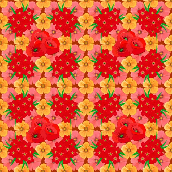 Ornement Floral Vintage Modèle Abstrait Classique Sans Couture — Image vectorielle