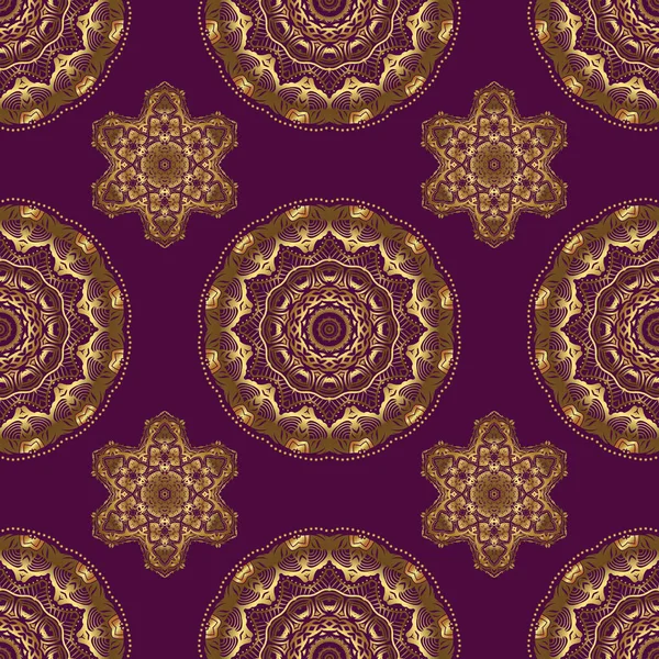 Vector Brillante Spitze Stilisierte Blumen Paisley Arabesken Orientalischen Stil Vor — Stockvektor