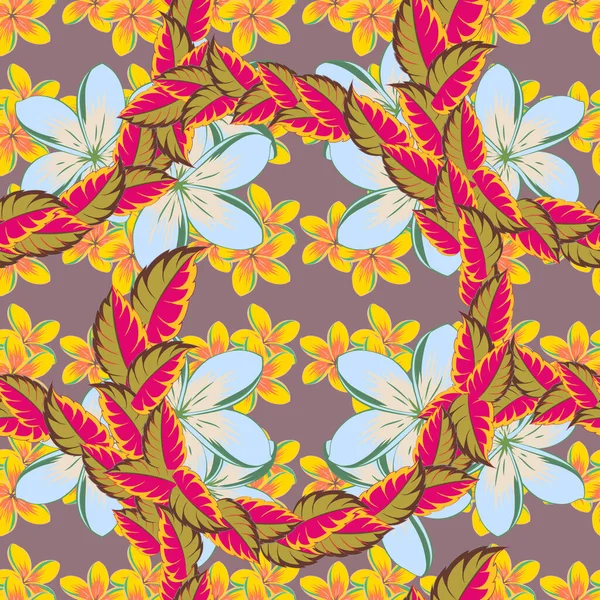 Patrón Sin Costuras Con Motivo Floral Patrón Floral Sin Costuras — Archivo Imágenes Vectoriales