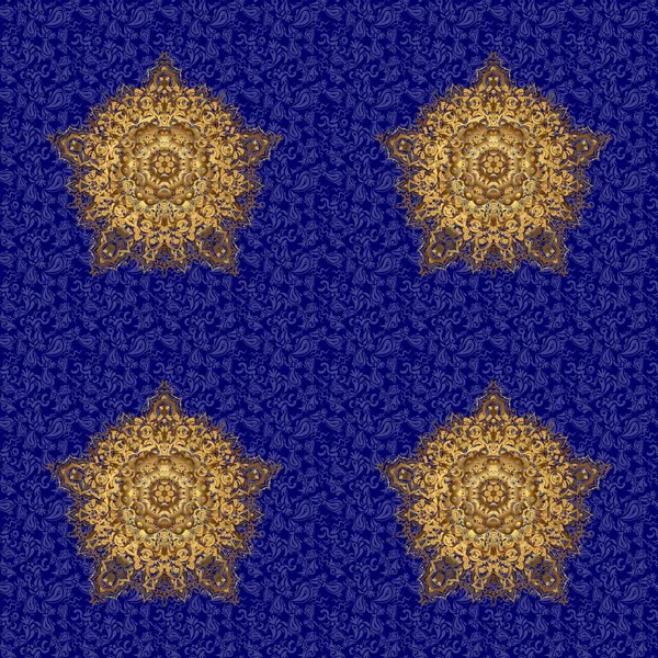 Raster Złoto Monochromatyczne Projekt Abstrakcyjny Mandala Święta Geometria Ilustracja Trójkąt — Wektor stockowy
