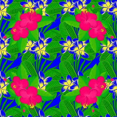 Eski bir çiçek süsü. Soyut klasik dikişsiz desen