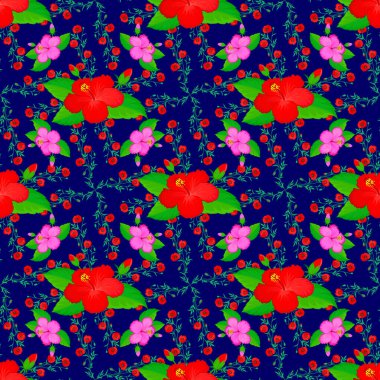 Renksiz çiçek vektör deseni 