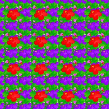 Renksiz çiçek vektör deseni 