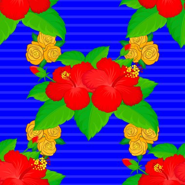 Renksiz çiçek vektör deseni 